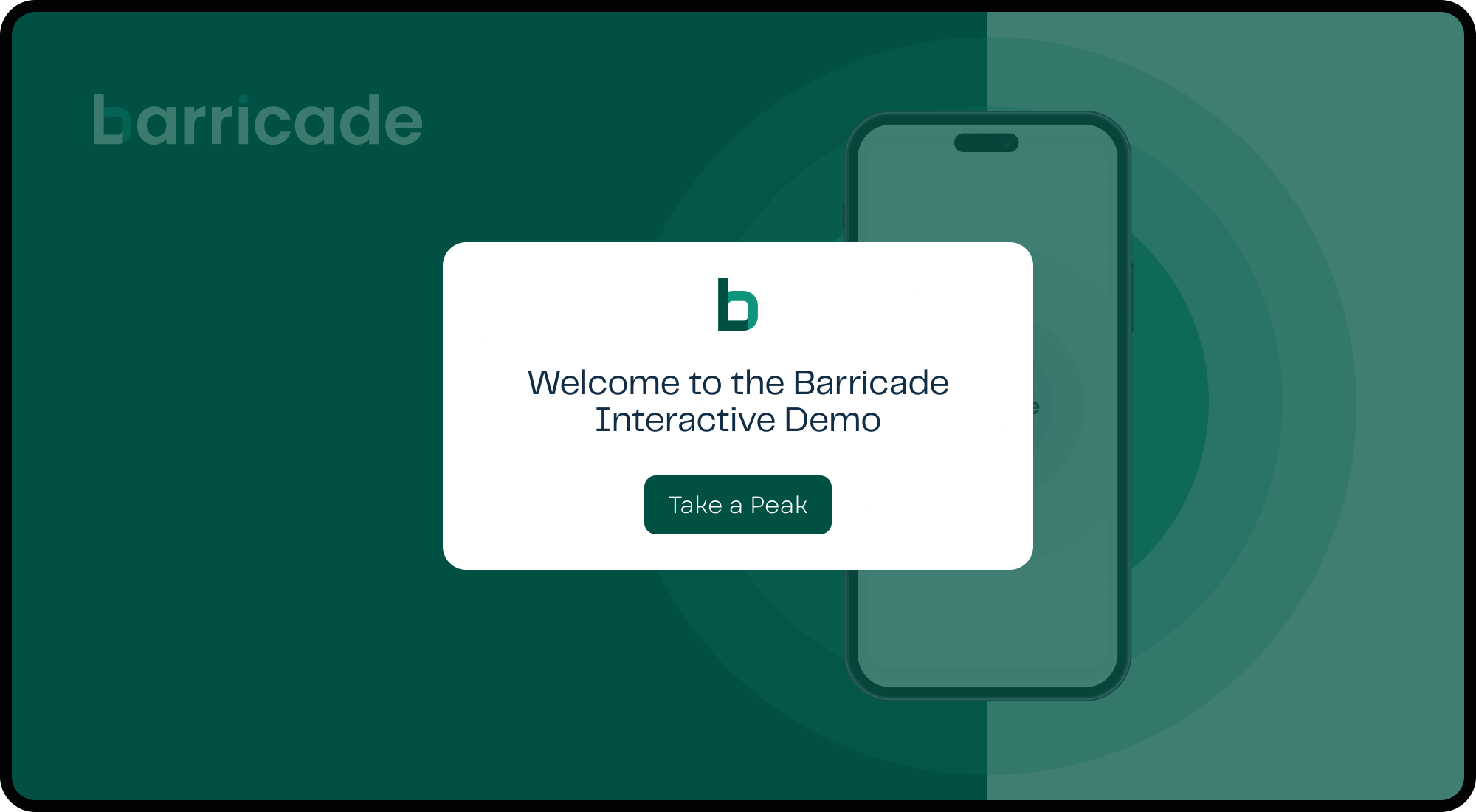 Welcome to the Barricade interactive demo.